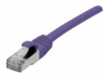 Câble RJ45 CAT6a S/FTP LSOH Snagless - Violet - (0,15m)