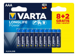 VARTA Piles alcalines LR03 AAA 8 + 2 offertes