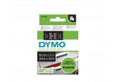 DYMO Ruban d'étiquettes autocollantes D1 19 mm x 7 m, blanc sur noir