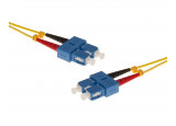 Jarretière optique duplex HD mono OS2 9/125 SC-UPC/SC-UPC jaune - 0,5 m