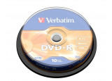 SPINDLE DE 10 DVD-R 16x 4,7GB VERBATIM
