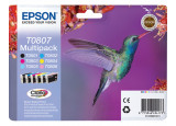 Pack EPSON C13T08074011 Séire COLIBRI - Noir+ 5 couleurs
