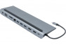 Docking Station USB-C 11 en 1 2xHDMI VGA LAN SD Audio PD100W