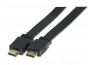 Câble HDMI HighSpeed plat noir 1,50m