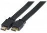 Câble HDMI HighSpeed plat noir 1,50m