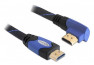 Câble HDMI coudé 1m bleu DELOCK