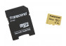 TRANSCEND Carte micro SDHC UHS I 500S Class 10 16 Go adaptateur SD inclus