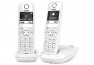 Gigaset AS690 DUO téléphone DECT blanc - base + 2 combinés