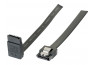 Câble sata 6GB/s coudé haut slim sécurisé (noir) - 50 cm