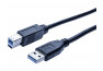Cordon USB 3.0 type A / B noir - 3,0 m