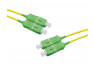 Jarretière optique duplex monomode OS2 9/125 SC-APC/SC-APC jaune - 1 m
