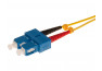 Jarretière optique duplex HD mono OS2 9/125 SC-UPC/SC-UPC jaune - 10 m