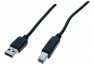 Cordon USB 2.0 type A / B noir - 3,0m