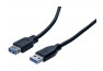 Rallonge éco USB  3.0 type A / A noire - 0,5 m