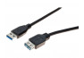 Rallonge USB 3.0 type A / A noire - 5,0 m