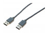 Cordon USB 2.0 type A / A gris - 1,0 m