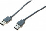 Cordon USB 2.0 type A / A gris - 0,5 m