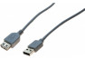 Rallonge USB 2.0 grise - 0,6 m
