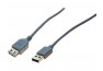 Rallonge USB 2.0 grise - 3,0 M