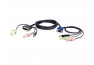 ATEN 2L-7DX2U CABLE KVM DVI/USB/Audio pour PC VGA/USB/Audio