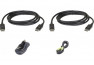 ATEN 2L-7D03UDPX5 CABLE KVM DualDisplayPort USB audio - 3 m