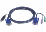 Cable kvm ATEN 2L-5506UP VGA-USB-PS2 - 6,00M