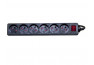 DEXLAN Multiprise 6 prises avec interrupteur noire - 1,5 m