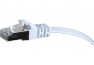Câble RJ45 plat Catégorie 6 U/FTP blindé - Blanc - 0,5m