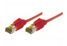 Câble RJ45 CAT 7 S/FTP a connecteurs CAT 6a - Rouge - (0,3m)