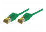 Câble RJ45 CAT 7 S/FTP a connecteurs CAT 6a - Vert - (1m)