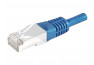 Câble RJ45 CAT6a S/FTP (PIMF) - Bleu - (0,5m) Dexlan