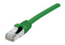 Câble RJ45 CAT6a S/FTP LSOH Snagless - Vert - (0,15m)