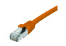 Câble RJ45 CAT6a S/FTP LSOH Snagless - Orange - (0,15m)