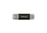 INTENSO Clé USB  3.2 Twist Line - 128 Go Type-C et Type-A