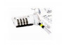 MOBILIS Pack de 25 Câbles de sécurité à code sérialisé T-lock - 2 m - Blanc 