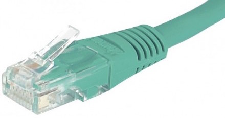 cable ethernet utp vert 0,15m catégorie 6 économique
