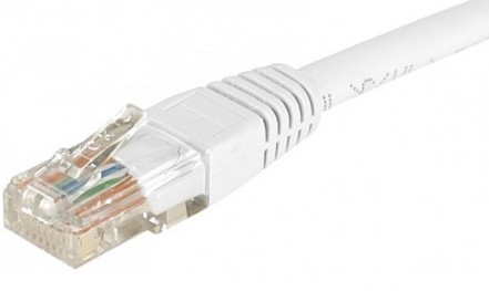 cable ethernet utp blanc 0,5m catégorie 6 économique