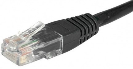 cable ethernet utp noir 10m catégorie 6 économique