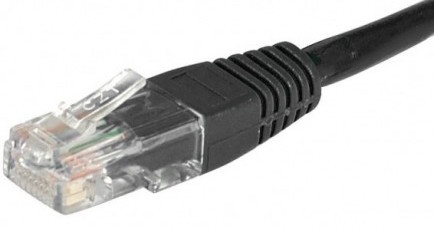 cable ethernet utp noir 1m catégorie 6 économique
