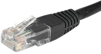 cable ethernet utp noir 3m catégorie 6 économique