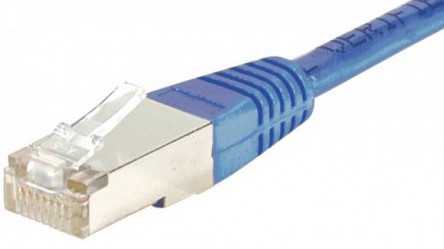 cable ethernet ftp bleu 0,15m cat 5e