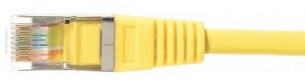 cable ethernet ftp jaune 0,5m cat 5e