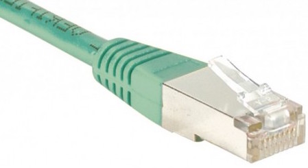 cable ethernet ftp vert 0,7m cat 5e