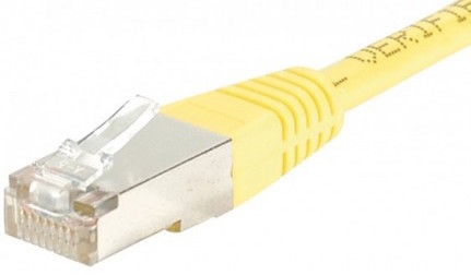 cable ethernet ftp jaune 1,5m cat 5e