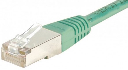 cable ethernet ftp vert 1,5m cat 5e