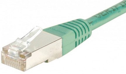 cable ethernet ftp vert 10m cat 5e