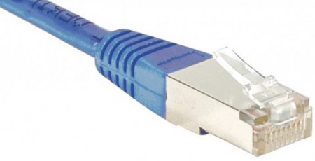 cable ethernet ftp bleu 1m cat 5e