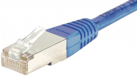 cable ethernet ftp bleu 2m cat 5e