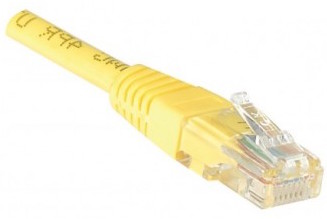 cable ethernet utp jaune 2m cat 5e