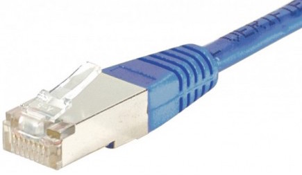 cable ethernet ftp bleu 0,5m cat 6